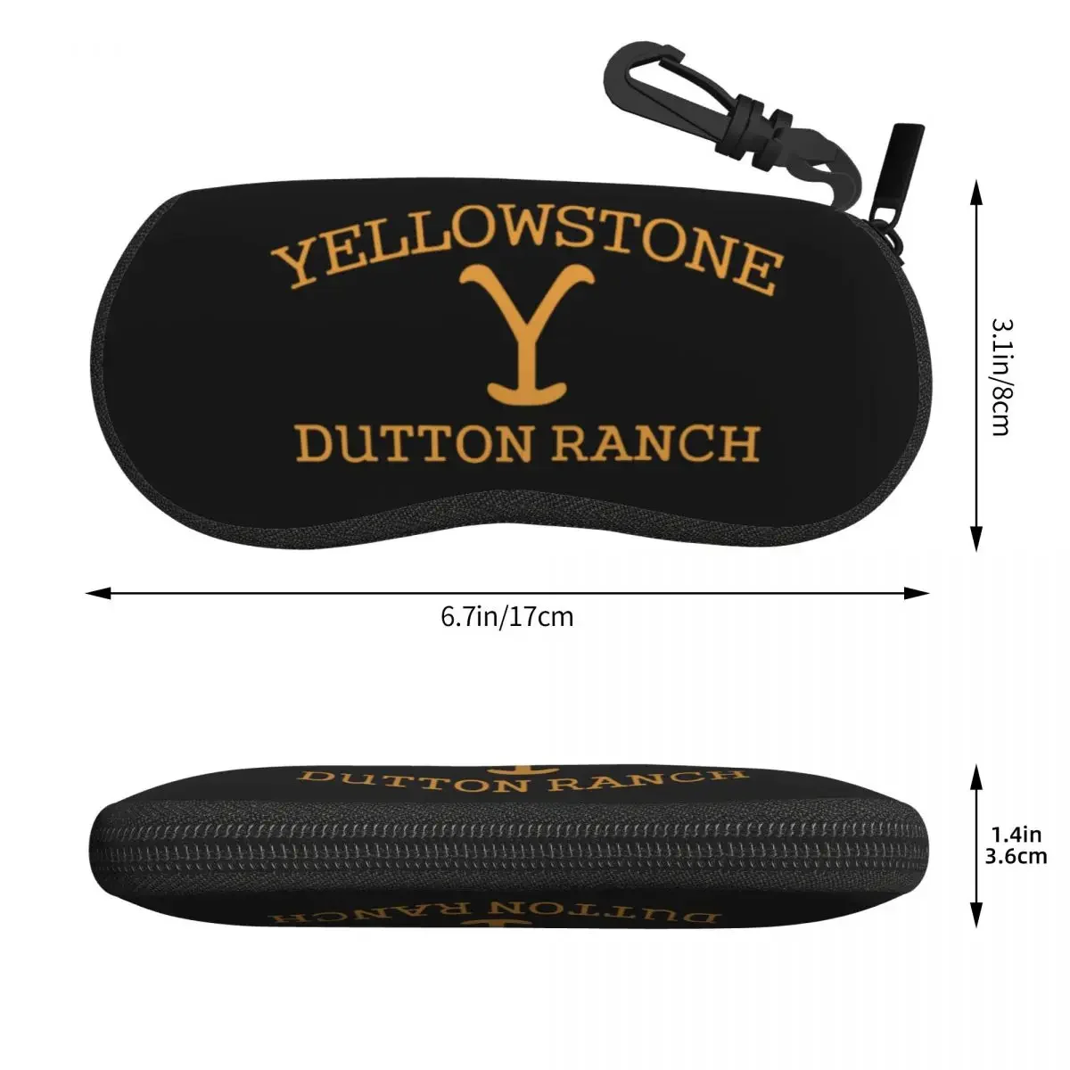 Yellowstone Quick Dry Dutton Ranch Shell Glasses Case Portable Sunglasses Box Women Men Soft Eyeglasses Bag Pouch