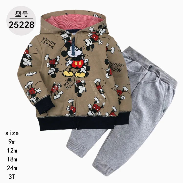 

2024 Autumn Children Sweatshirt Set baby boys set Fashion hooded Kids Tracksuit Tops + Pants 2pc/set Kids Clothes