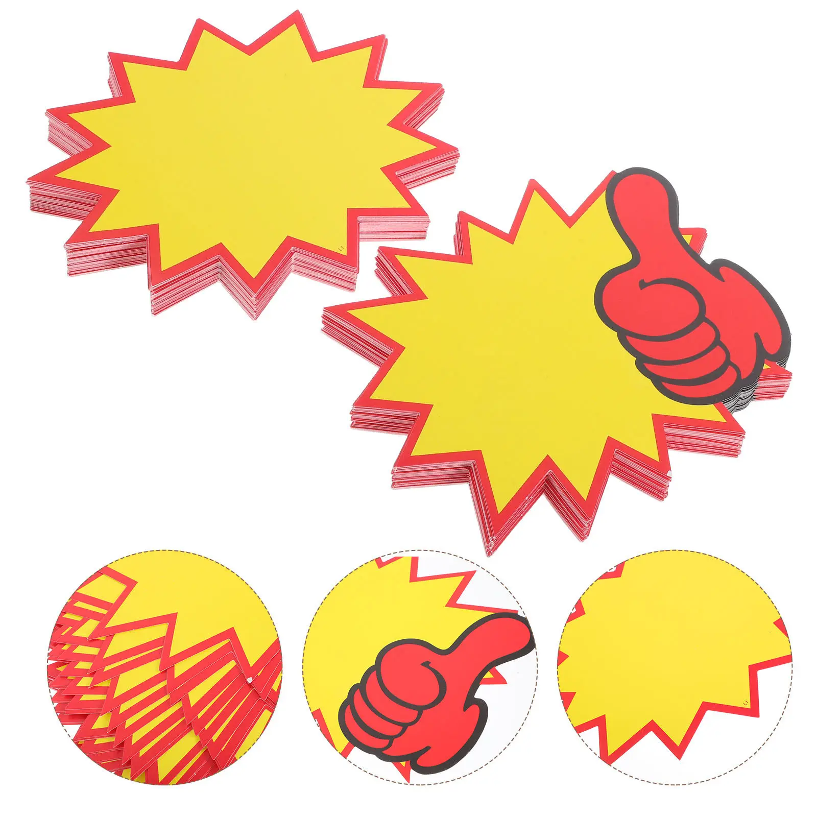 

100 шт. многоразовых ценников, двусторонних этикеток для розничной торговли, пустых этикеток для продаж, табличек для демонстрации товаров в магазинах, рекламных ценников