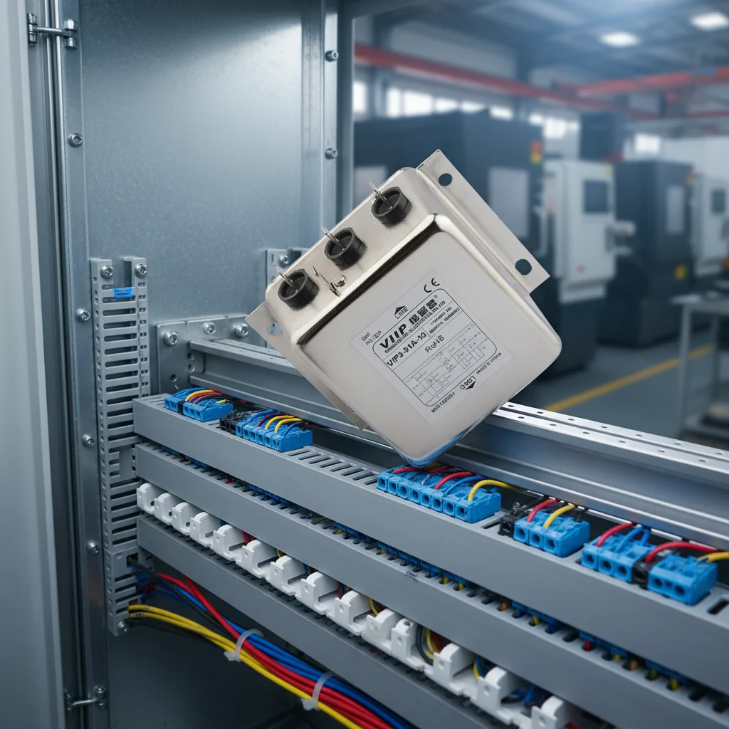 Suppressor for CNC Machine Center and Factory Main Power Line VIP3 100A 440V Three Phase RFI Filter Industrial Grade Noise