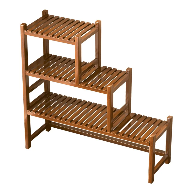 

Trapezoidal flower rack, green plant, juicy flowerpot, balcony, home office, multi-layer storage, potted plant display rack