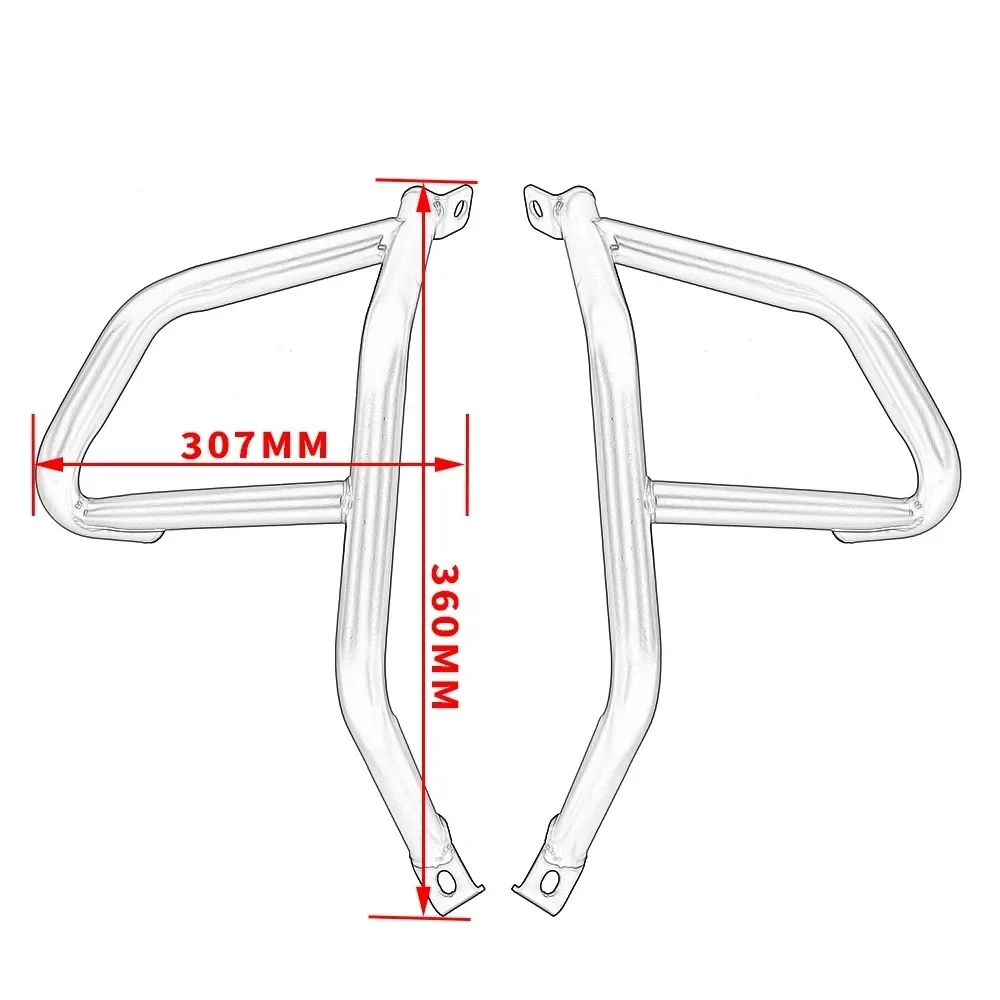 For Ninja 400 250 500 Engine Guard Crash Bar Compatible With For Kawasaki Ninja400 Ninja250 2018-2024 Motorcycle Accessories ﻿