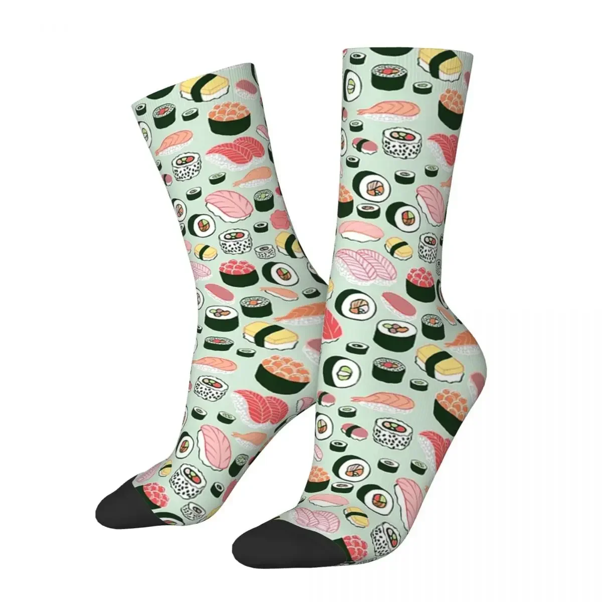 Sushi Forever Socks Harajuku Super Soft Stockings All Season Long Socks Accessories for Unisex Gifts