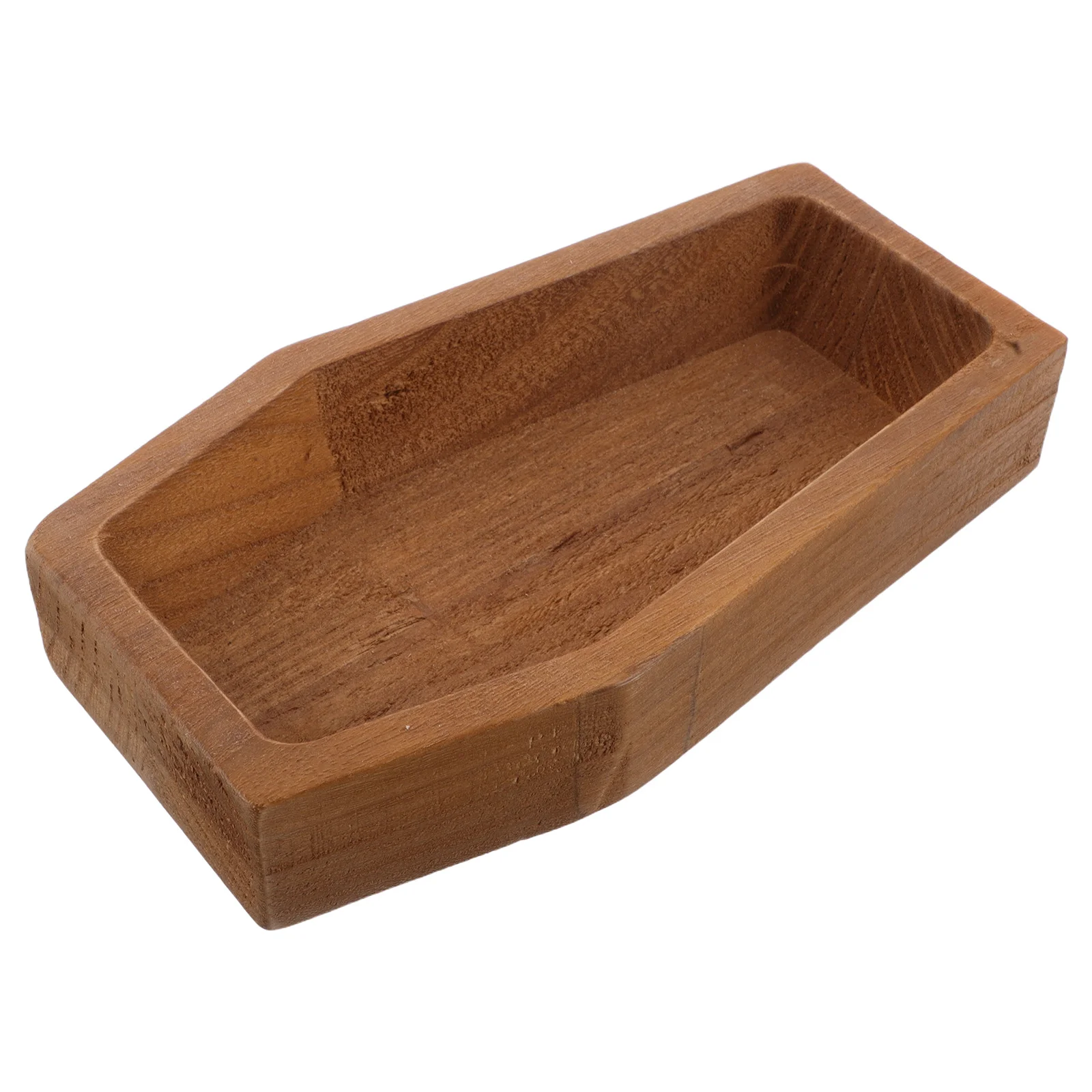 

Wooden Coffin Serving Tray Halloween Themed Rustic Snack Platter for Fruits Cheese Appetizers Holiday Charcuterie Board Dining