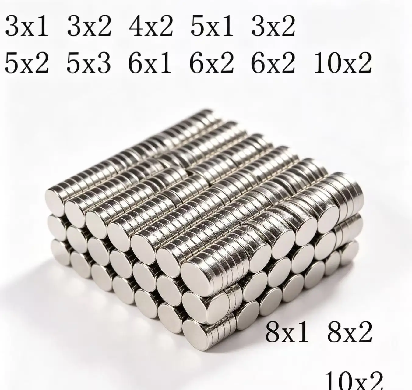 3X2 4X2 6x2 5x2 6x1mm N35 Super Strong Neodymium Magnet Round NdfeB Powerful Permanent Magnetic imanes Refrigerator 5x3 8x2 10x2