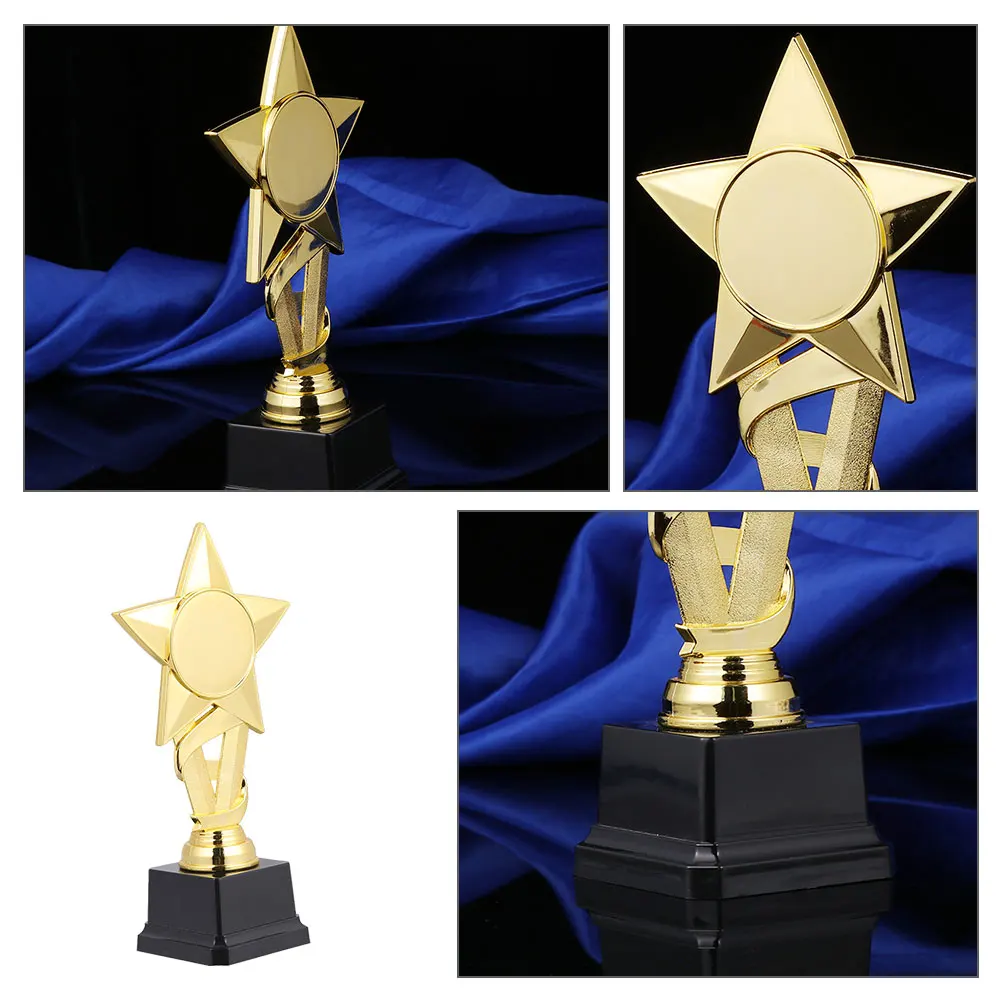 

2pcs Trophy Award Trophies Kids Award Small Competition Decor Party Game Toy Winner Reward Trophies Children Honor