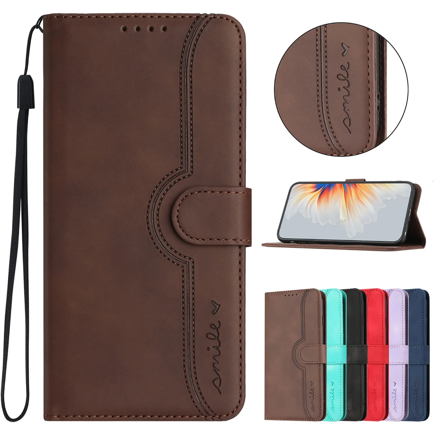 Funda tipo billetera para Oneplus Nord N10 200 100 4 3 2 CE 5G Multi 3 tarjetas cordón de cuero funda de teléfono con tapa para Oneplus Ace 5 2V