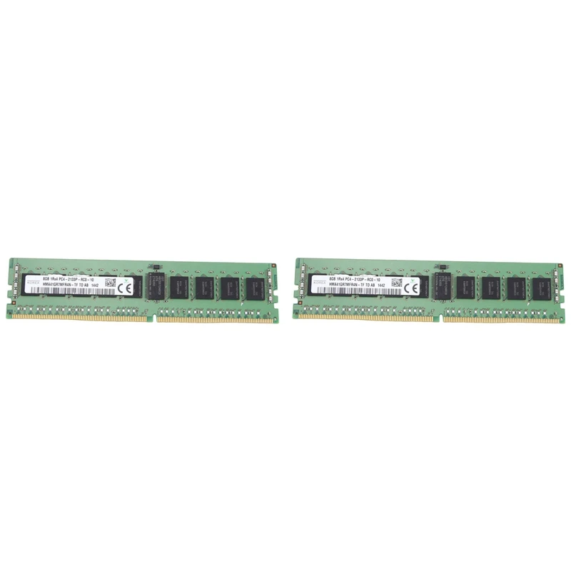 

2X For SK Hynix 8GB DDR4 Server RAM Memory 2133Mhz PC4-17000 288PIN 1Rx4 RECC Memory RAM 1.2V ECC REG RAM