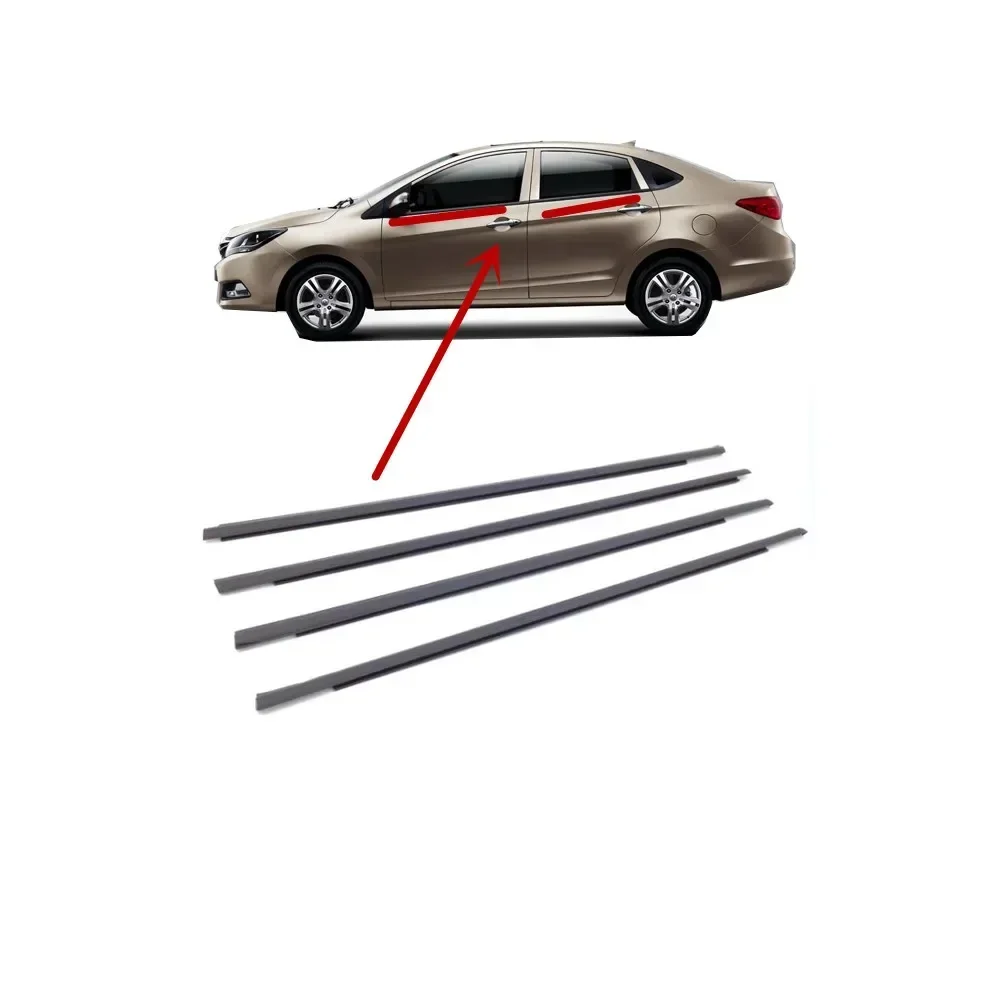 4 Pieces Window Rubber Glass Protector for Hippocampal M3 Outside Weatherstrip Window Glass Seal Door Belt  Accessories Rubber