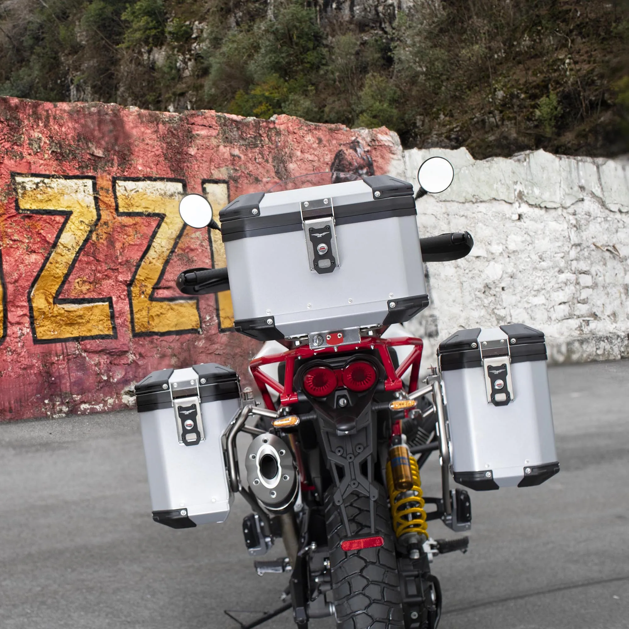 

STLF HONGBAO MB38 Heavy-Duty 38L Aluminum Motorcycle Side Trunk | Powder Coated/Anodized Dustproof Drop-Resistant Luggage for