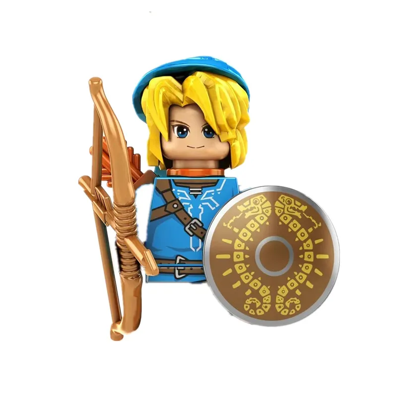 The Legend of Zeldaed Cartoon Princess Zeldaed Linked Mini Action Toy Figures Building Blocks Enlighten Bricks Kids Toys