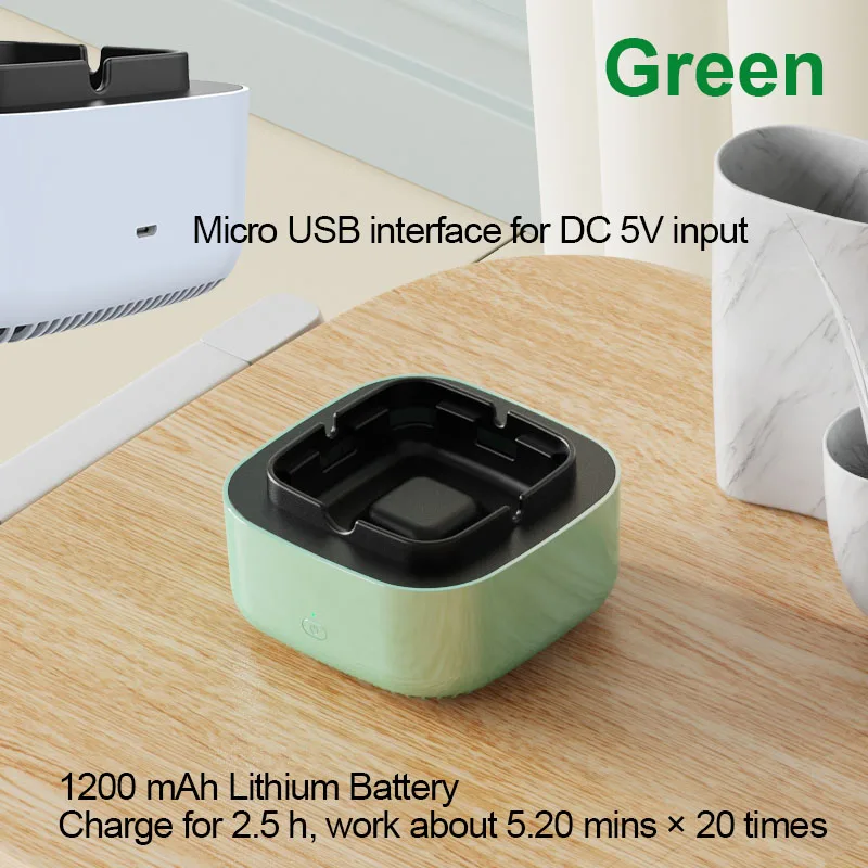 Ashtray with Air Purification Smoke Removal Ashtray Automatic Smoke Filter Air Purifier Cigarette Ash Tray USB Charging for Home