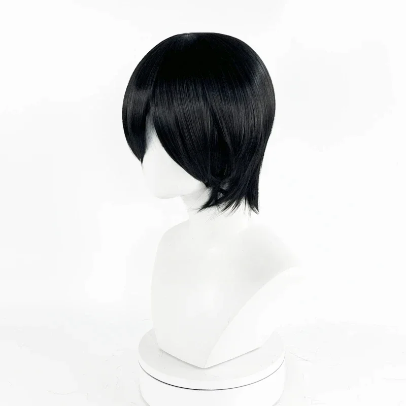 Anime Mikasa Ackerman Cosplay Wig Adult Unisex Black Heat Resistant Synthetic Hair Halloween Party Wigs Props Accessories image 3