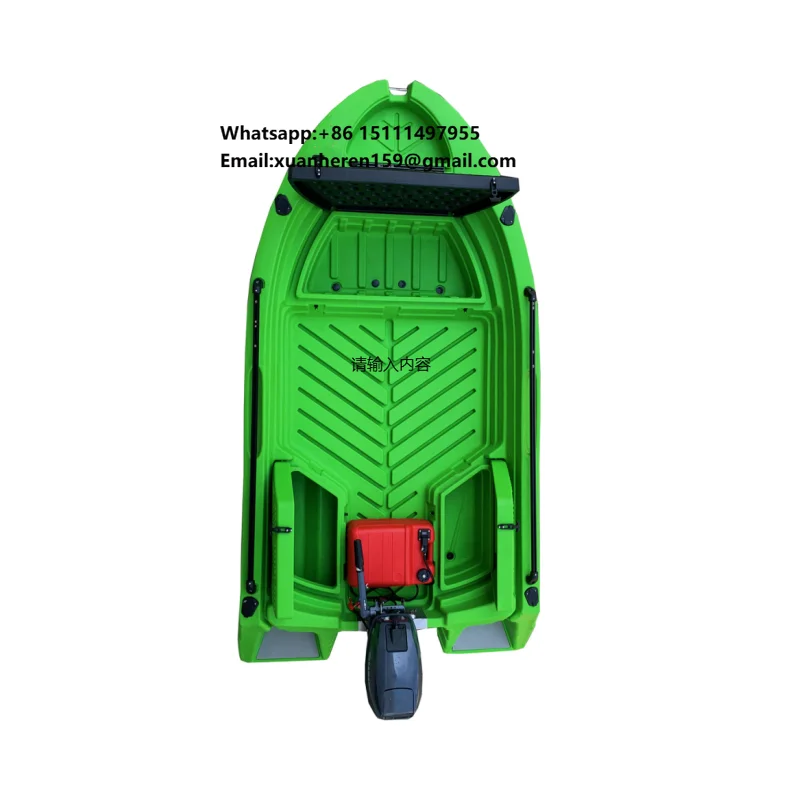 zero Kayaks Rotomolded Polyethylene Plastic Fishing Boats Lure Solo Skiff Fishing Canoe/kayak with Motor Jet Boats