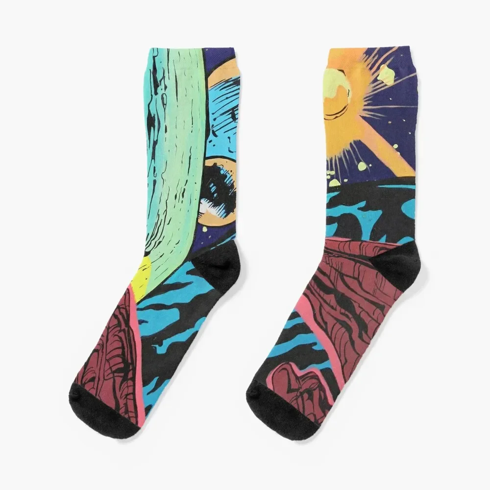 

Planets Socks anti-slip warm winter christmass gift Men Socks Luxury Brand Women's