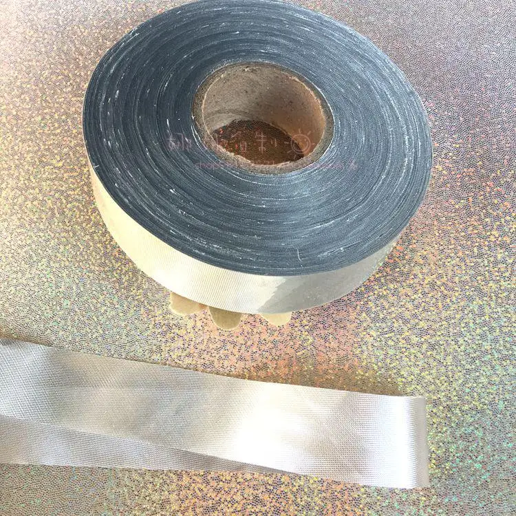 Metallisches Schrägband, 3 cm, 120 Meter, Gold, Silber, Polyester, Saumbindeband für Patchwork, DIY, Bastelzubehör, Nähen – Detail 5