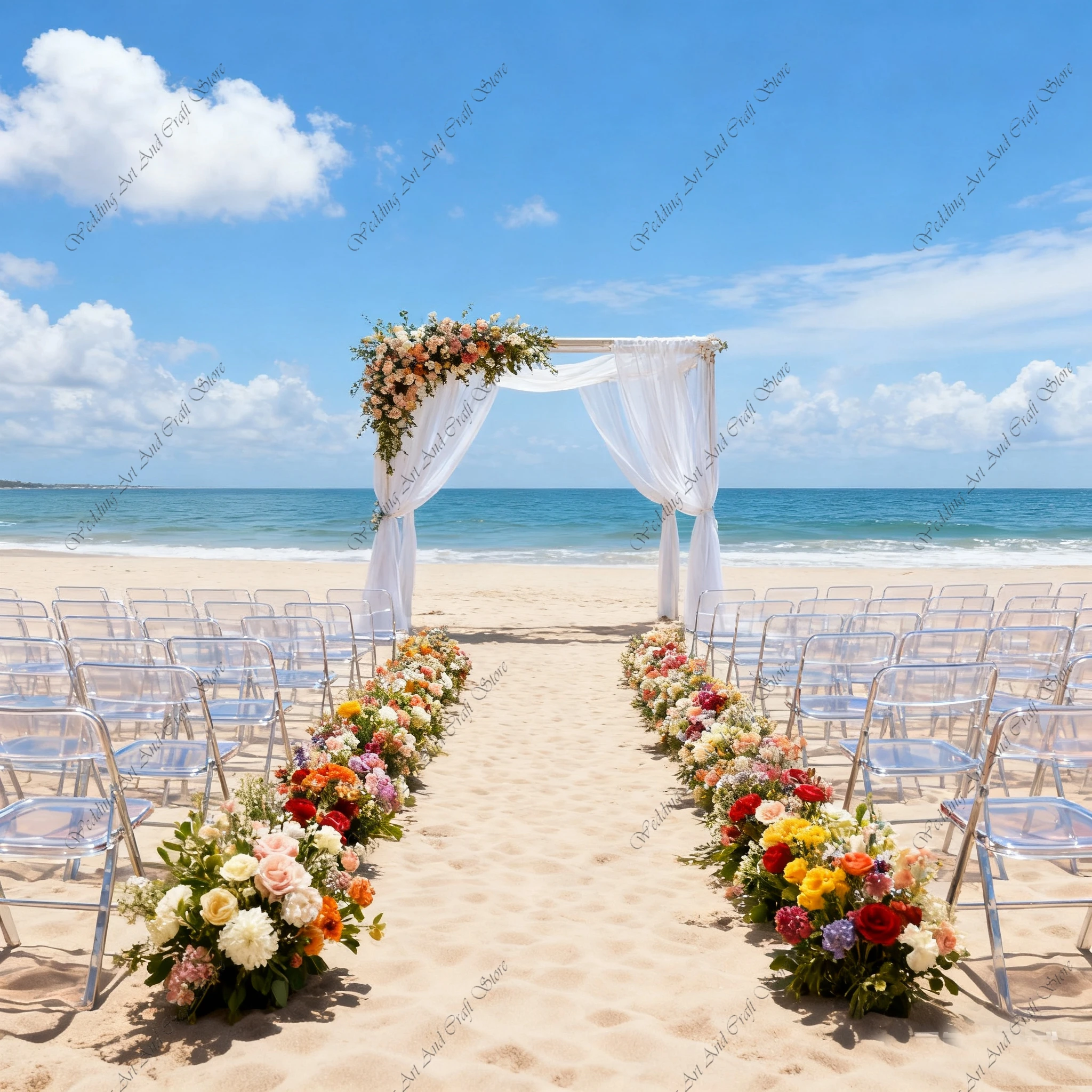 24pcs Nordic Transparent Chair Light luxury Gold Outdoor Folding Chair Wedding Acrylic Stainless Steel Hotel Party Event ivy33