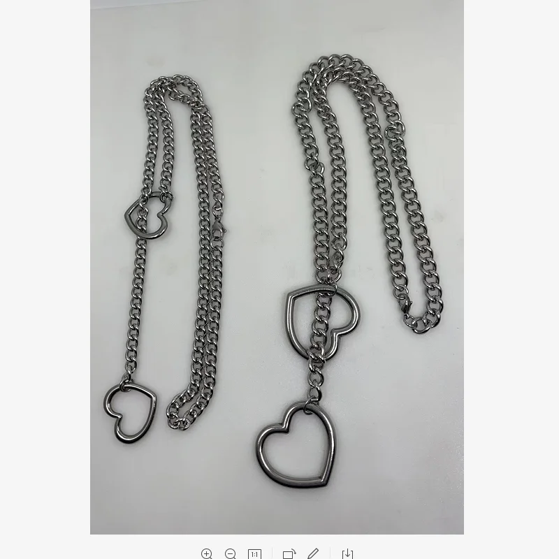 Idol star with the neck necklace Men and women short necklace personality long chain necklace short neck chain stainless steel