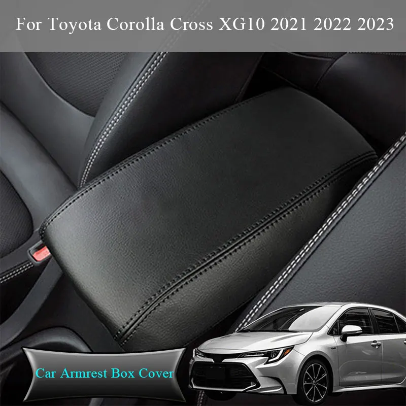 

Car Armrest Box Cover For Toyota Corolla Cross XG10 2021 2022 2023 Accessories Trim Center Console Box Cushion