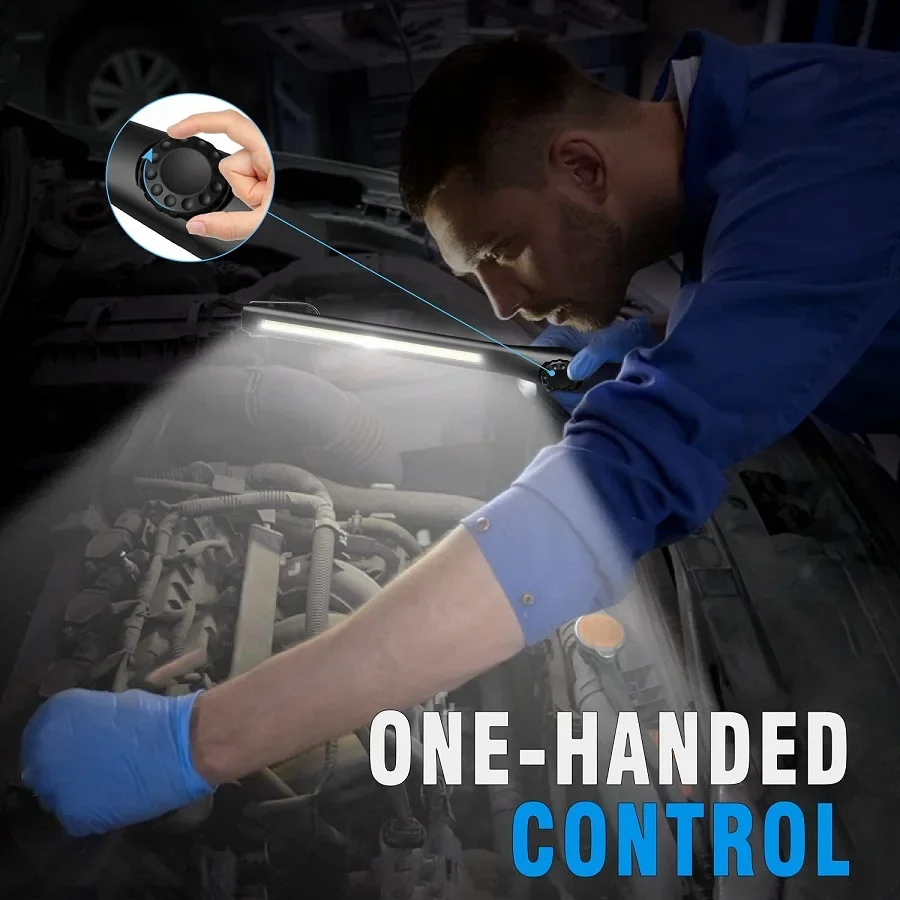 COB LED Flashlight Magnetic Work Lights USB Rechargeable Torch Portable Inspection Light forOutdoor Camping Emergency