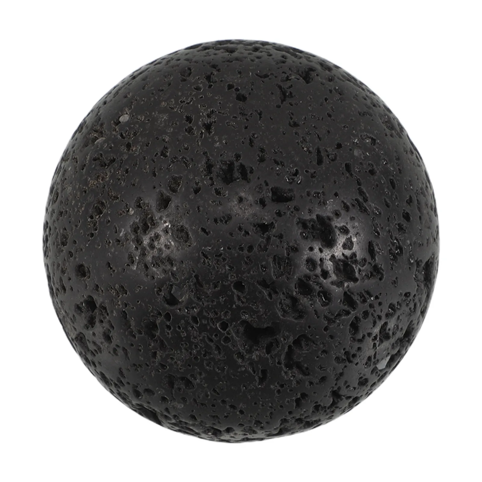 Sphère polie en pierre de lave naturelle, artisanale, pour décoration de maison, salon, bureau, jardin