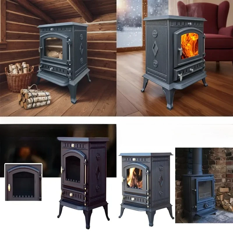 for Batch style wood burning stove indoor freestanding fireplace efficient heating solution