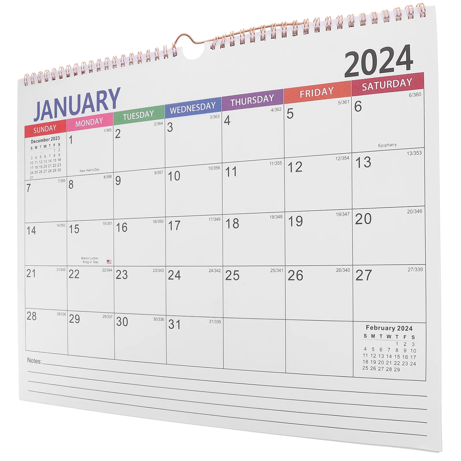 

Calendar Wall Large for Classroom Monthly Spiral Calendars Paper English Office