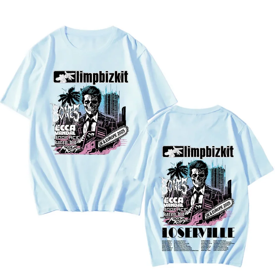 Limp Bizkit UK and Europe Tour 2025 T-shirt Rap Rock Vintage