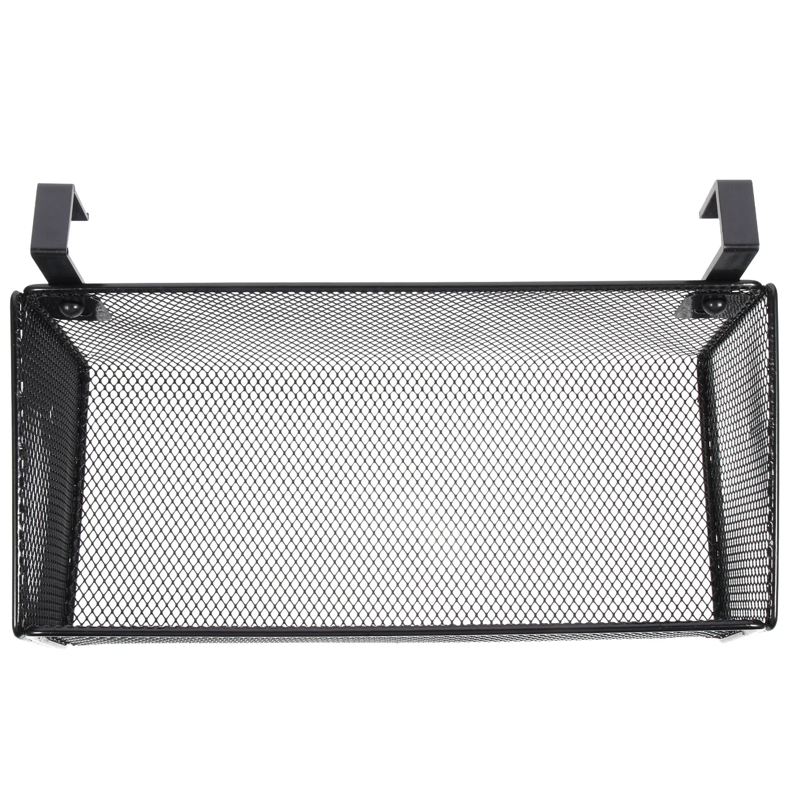 

Metal Grid Basket Bedside Hanging Storage Dormitory Supplies ganizer Bracket 5 Pairs Detachable Hooks Strong Load bearing Home