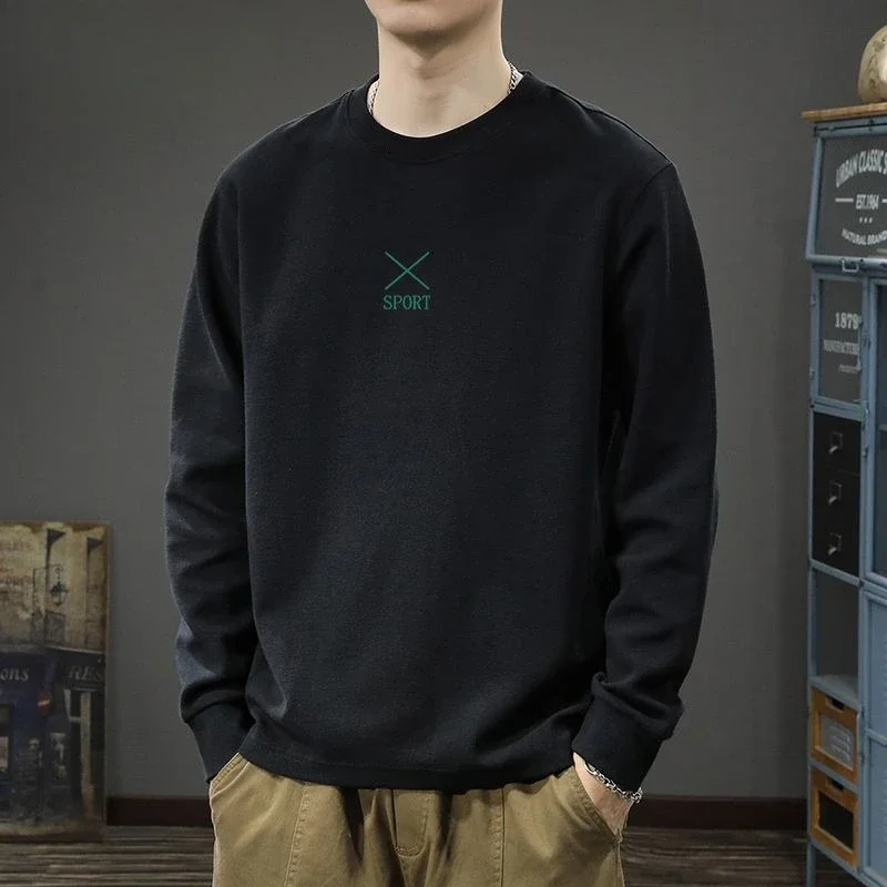 

Retro Man Pullovers Baggy T Shirt for Men 100℅ Cotton Sweatshirts New Normal Quotes Streetwear Elasticity Emo Tops Original Tee