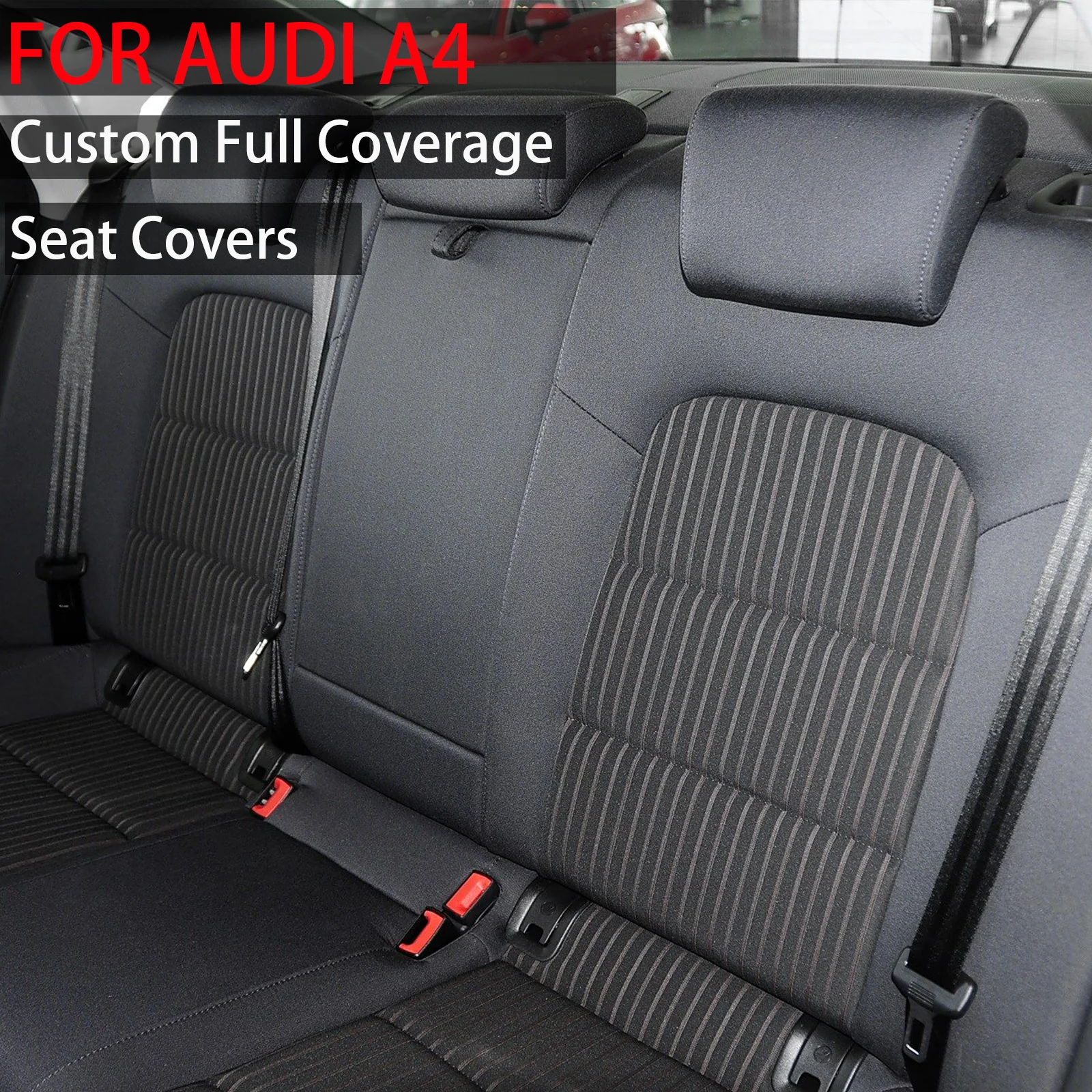 For Audi A4 B8 8K 2007 2008 2009 2010 2011 2012 2013 2014 2015 Faux Leather Custom Car Seat Covers Set Protector Accessories