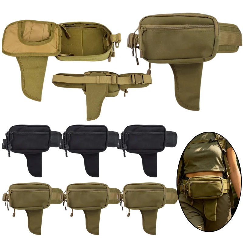 

1/2/3/5PCS Outdoor Tactical Bag Oxford Cloth Waterproof Men's Waist Bag Adjustable Tactical Belt Bag for Hunting Camping Running