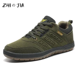 Zapatos de senderismo de estilo clásico para hombre, calzado deportivo con cordones, resistente al desgaste, para correr al aire libre, senderismo, Camping, novedad