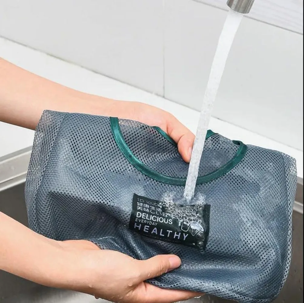 Fruit and Vegetable Storage Bag Kitchen Single and Double Layer Onion Ginger Garlic Storage Mesh Bag Multifunctional Storage Bag