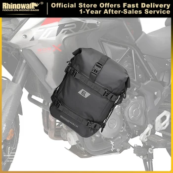 Rhinowalk-Impermeável Motocicleta Bumper Bag, Quadro Crash Bars, Bumper Repair Tool, Pack Colocação, Pannier Tanque Motor, Saco de Bagagem, 6L
