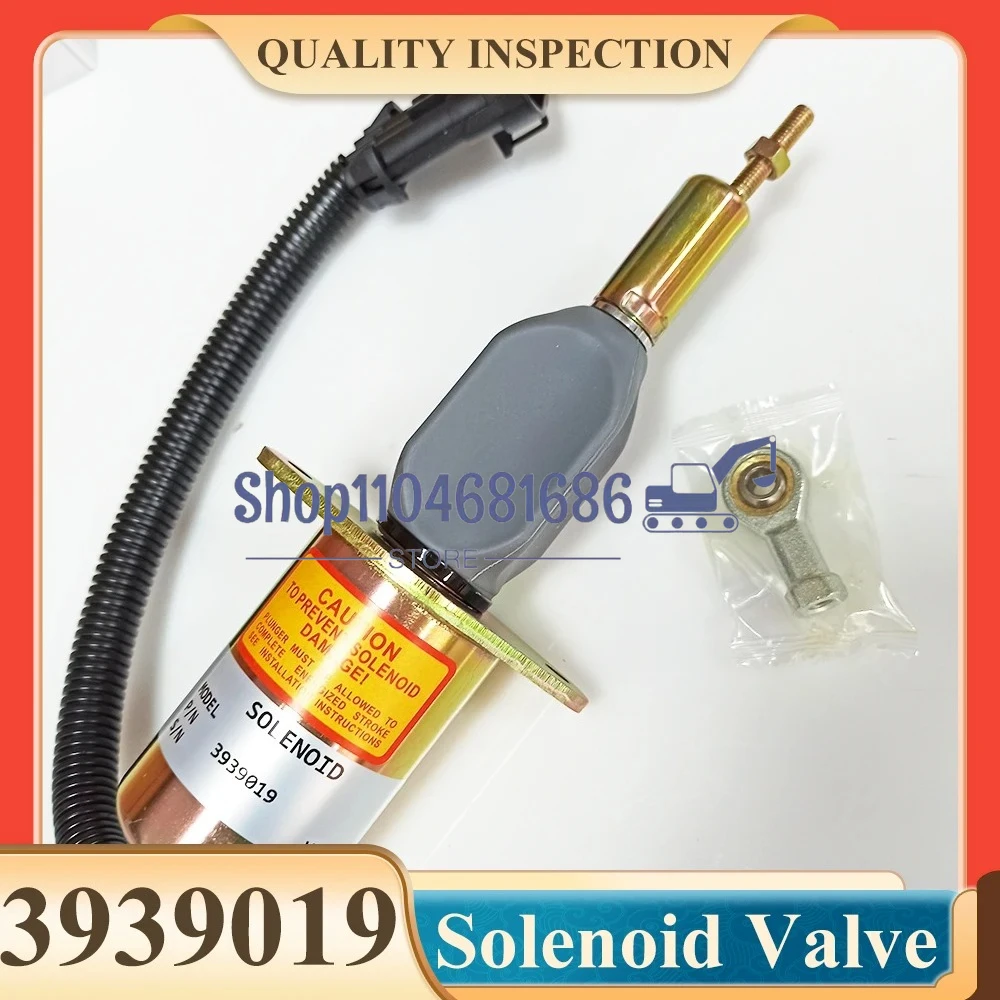

3939019 SA-4889-24 24V Fuel Stop Shutdown Solenoid Valve For Cummins Hyundai Engine Solenoid