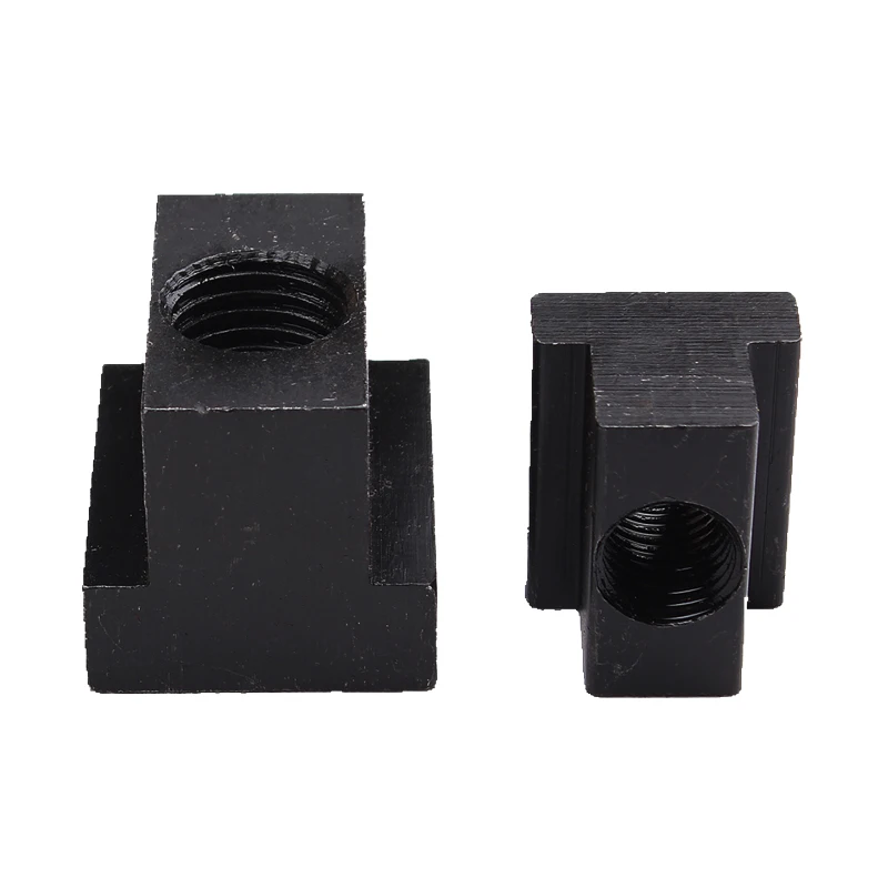 2/ 4/ 8pcs M6 M8 M10 M12 M14 M16 M18 M20 M22 Black Oxide Finished Grade 8.8 Carbon Steel Nut Tapped Through Slot T-nuts DIN508