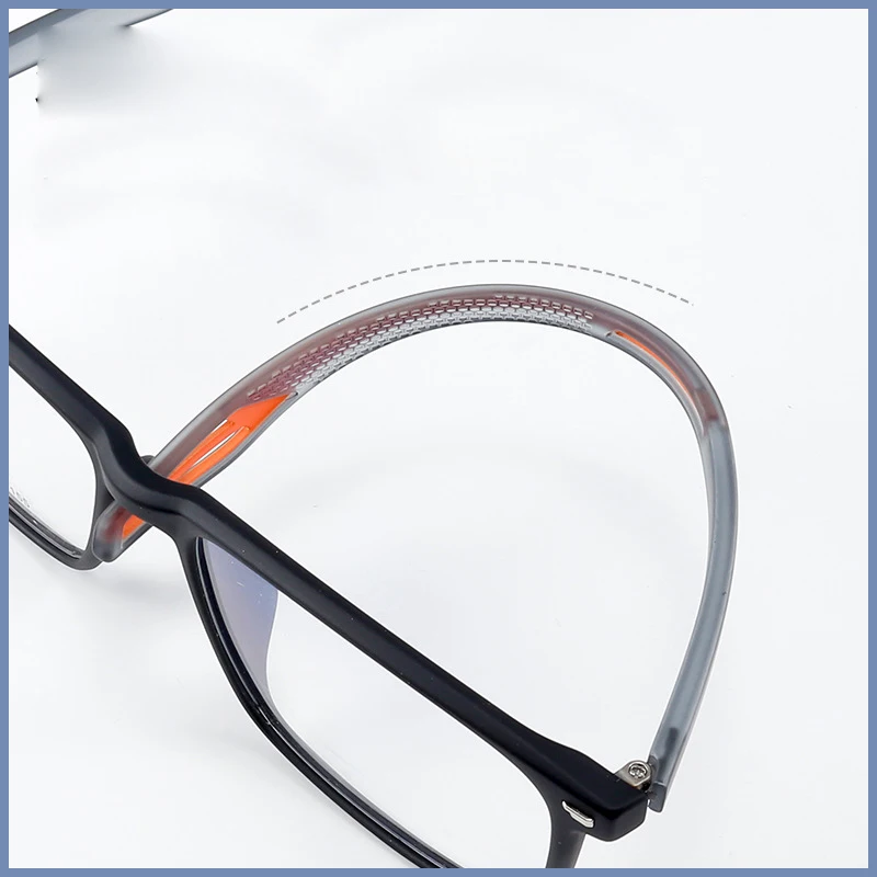 2024 New Fashion Ultra Light Transparent TR90 Eyewear Sports Glasses For Men Large Size Eyeglasses Optical Prescription Frame