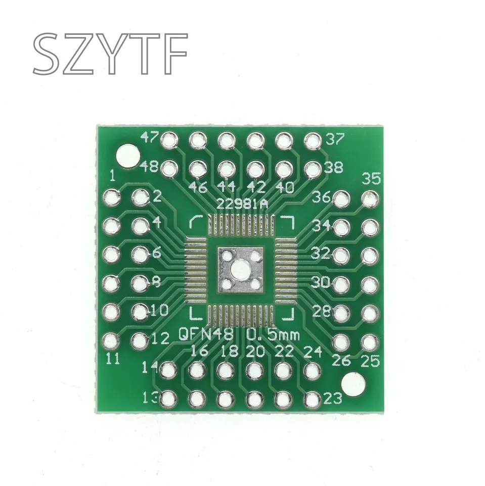 10pcs/lot QFN56 QFN64 DIP48 QFN444 Adapter Board Converter Pinboard Patch to DIP 0.5mm 0.8mm Transfer Plate