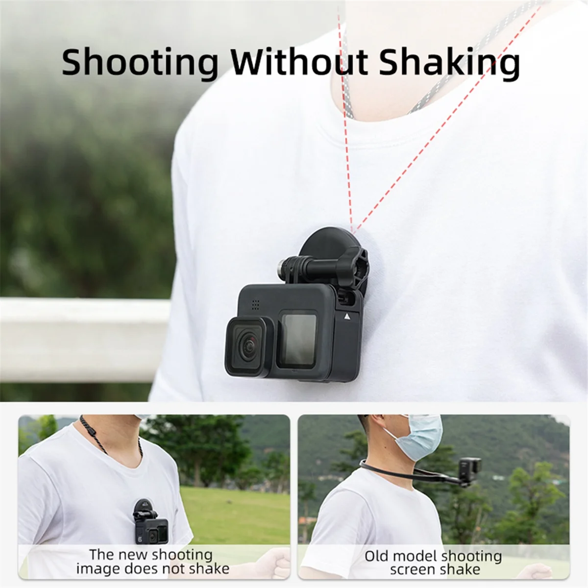 UURIG – support de caméra universel, support de cou magnétique, support de caméra