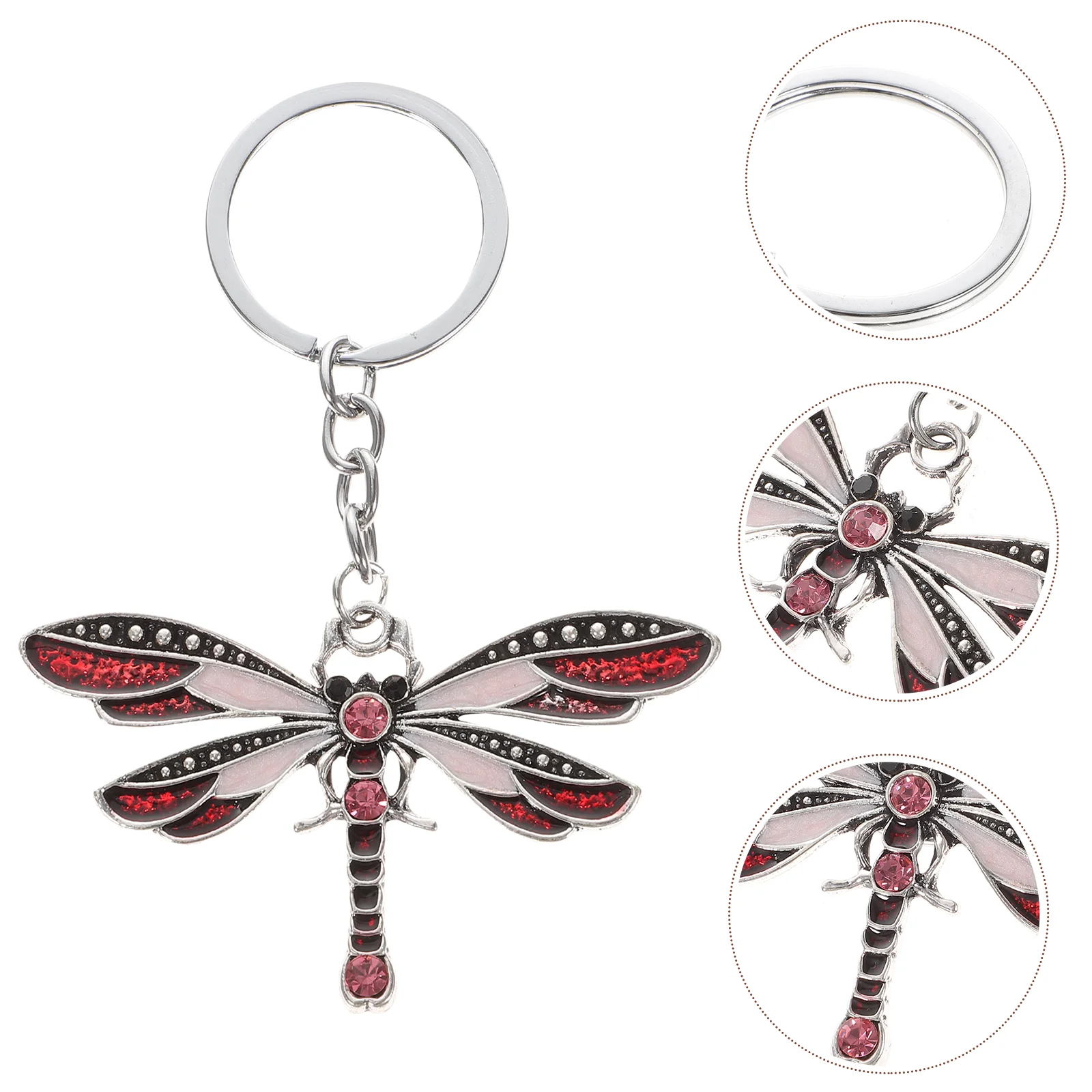 

Creative Zinc Alloy Dragonfly Keychain Exquisite Lightweight Proper Size Keys Bags Unique Gift Safe Colorful Sturdy