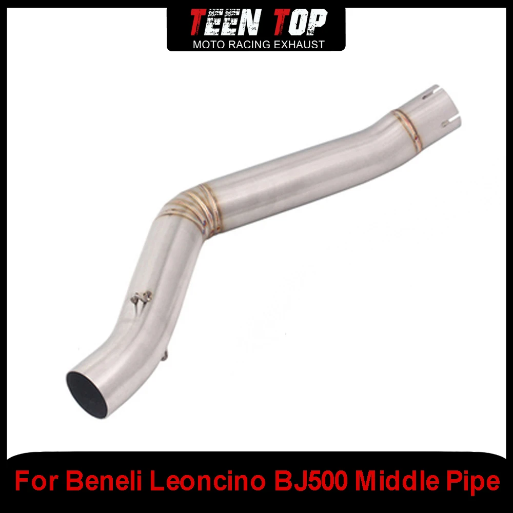 

Motorcycle Escape Exhaust Connection Pipe For Beneli Leoncino BJ500 Decat Pipe Mid Pipe 51mm Stainless Steel Catalyst Delete