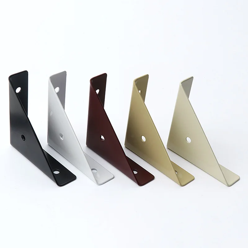 Fixed Angle Iron Hanging Angle Black Cabinet Corner Bracket Hanging Cabinet Spray White Paint Triangle Code