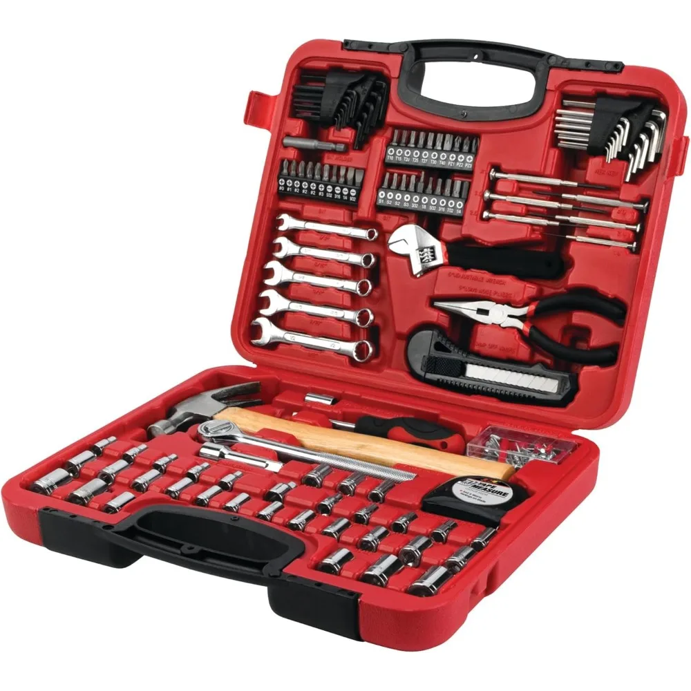 

Performance Tool W1532 107 шт. Набор инструментов для дома и авто, ручные инструменты - наборы инструментов, красный