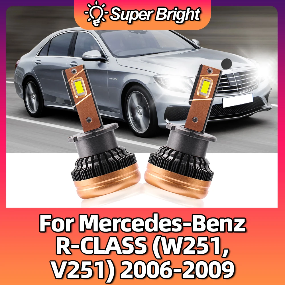 

28000LM D2S светодиодный запасные фары 1:1 HID 90 Вт 6000K 12 в фары для Mercedes-Benz R-CLASS (W251, V251) 2006 2007 2008 2009