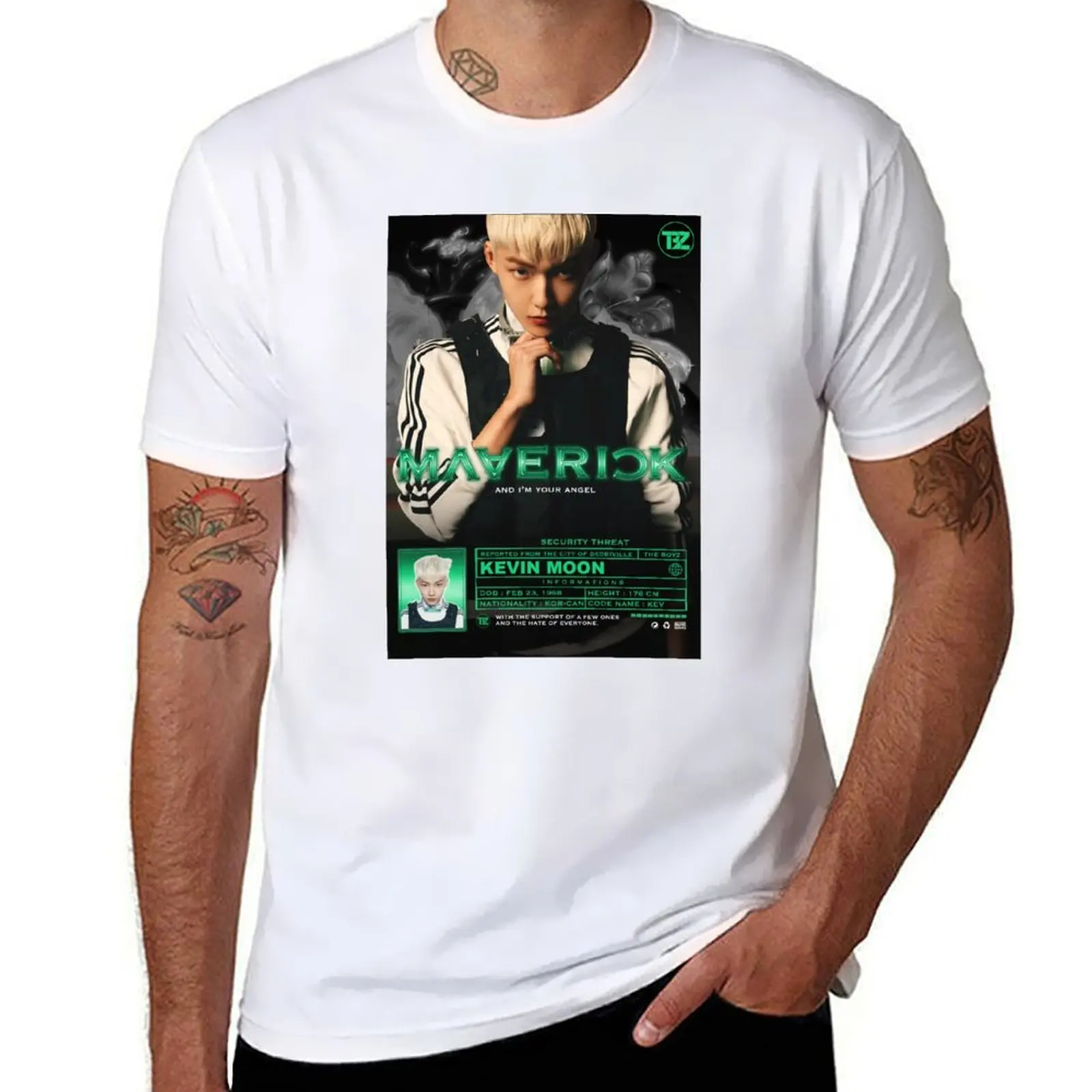 

Kevin Moon | Maverick ! [The Boyz] T-Shirt t shirts cotton 100% printed t shirts for man T-Shirt