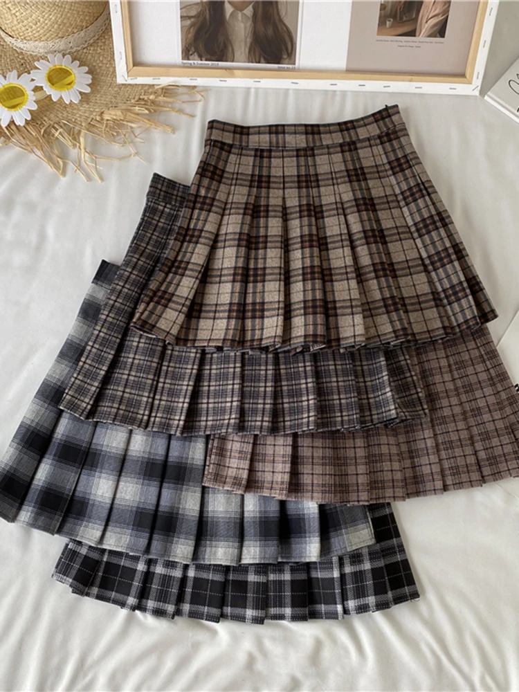 

Ailaile Half Length Skirt for Women's Summer Wear New High Waisted and Slimming College Style, Small Half Skirt