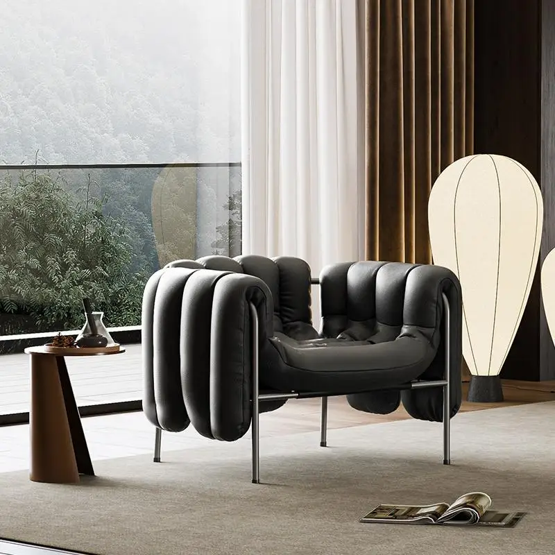 

Nordic Metal Living Room Chairs Modern Lazy Arm Relax Living Room Chairs Homestay Fashion Home Furniture Meuble Maison Lssfy