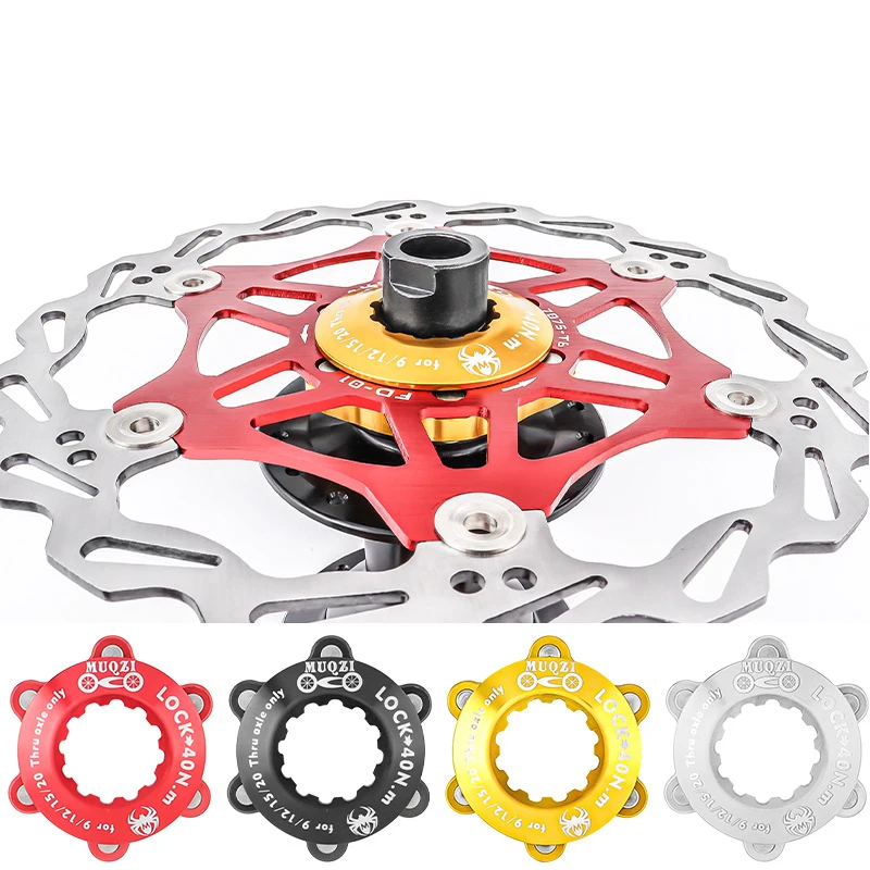 Bike Centerlock To 6-Hole Adapter Mountain Bike Hub Center Lock Conversion 6 Bolt Disc Brake Rotor Cycling Accessoires