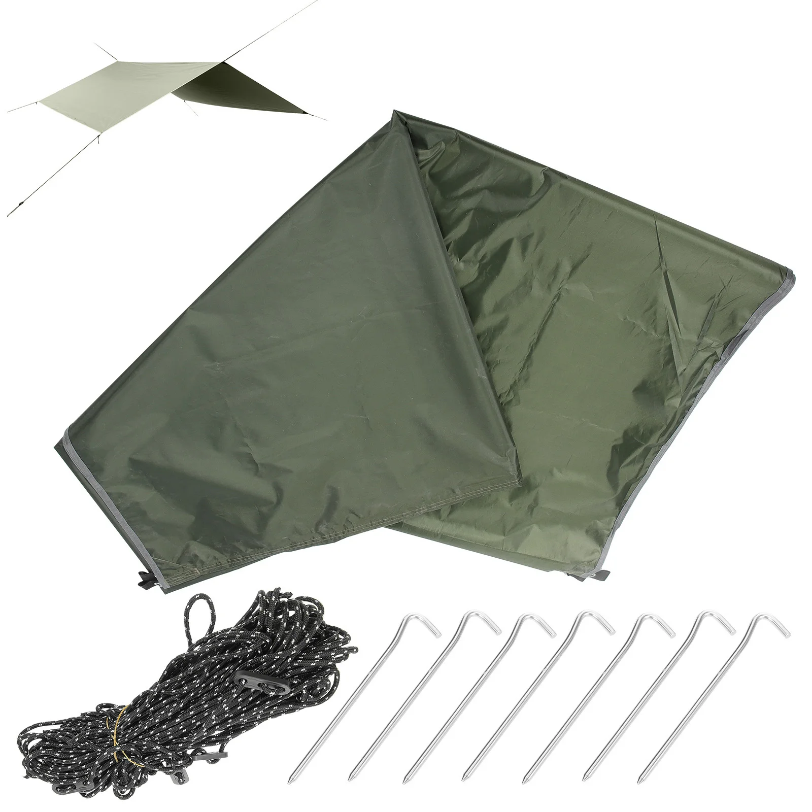 

Waterproof Tent Tarps Outdoor Shades Beach Camping Tarp Anti Water Awning Picnic Mat UV Fabric Lightweight Portable Foldable